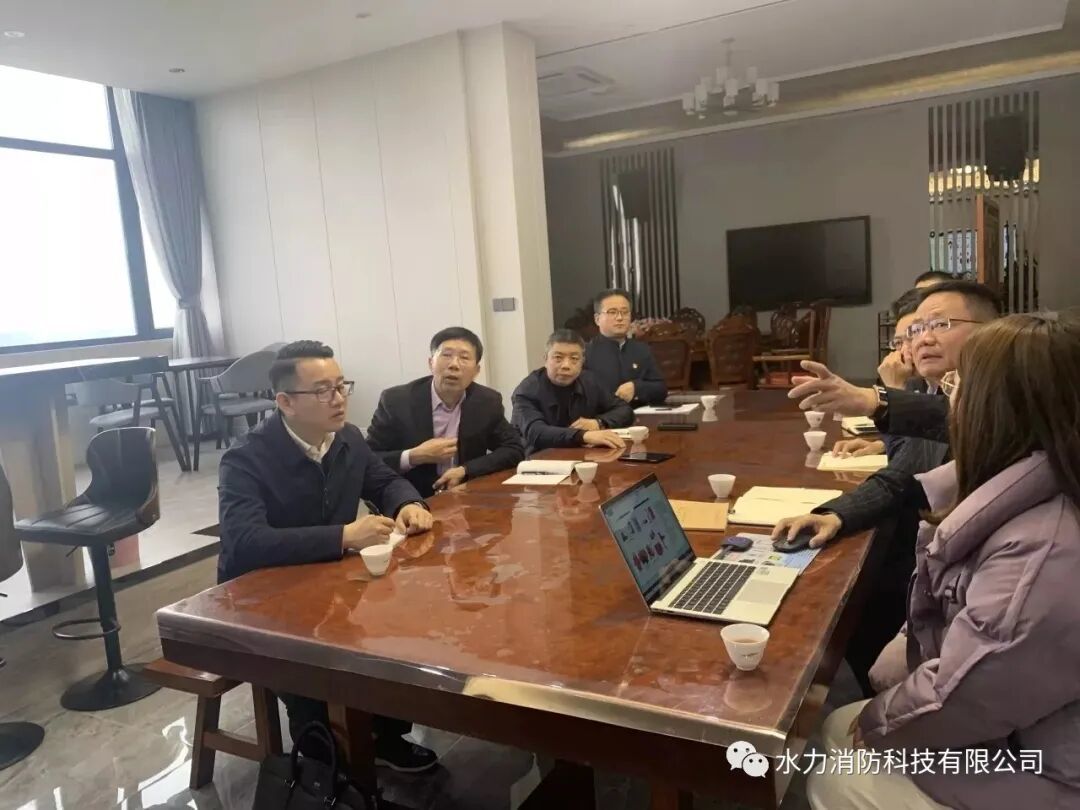 福建省保密局局长胡为兴一行莅临 水力消防科技有限公司考察调研